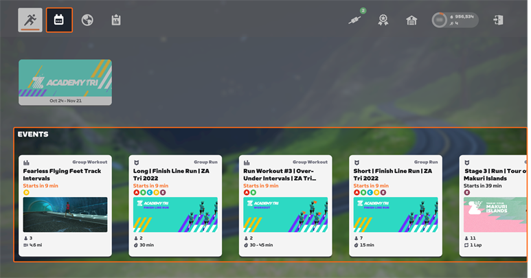 Select Events Select Events from the Home Screen